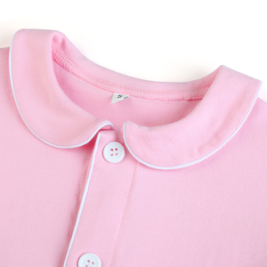 <span class=keywords><strong>Pigiama</strong></span> <span class=keywords><strong>con</strong></span> volant per ragazze popolari di nuovo design abbottonato set di pigiami in cotone per bambine adorabili per bambini - Product Image 4