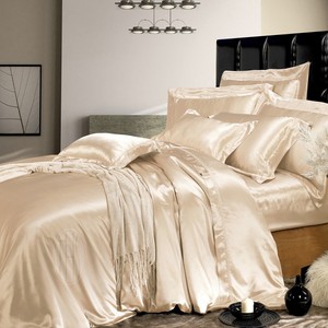 Fogli di Biancheria Da Letto di Seta di lusso 4 Pcs 22 MILLIMETRI Di Seta <span class=keywords><strong>Set</strong></span> di Biancheria Da Letto 100% 6A Seta Di Gelso California King Size - Product Image 2