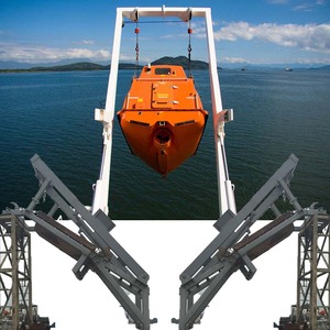 Bateau de sauvetage à chute libre en fibre de verre ignifuge SOLAS 7,5 m pour 35 personnes - Product Image 1