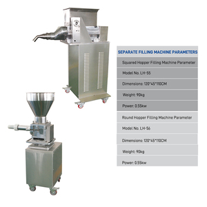 Machine de remplissage alimentaire à trémie ronde pour pains vapeur et pâtisseries fourrées - Product Image 2