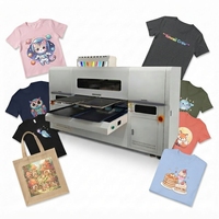 Impresora DTG A4 de Alta Velocidad con Doble Estación y 4 Cabezales I3200, Máquina de Impresión DTG para Camisetas y Producción de Prendas