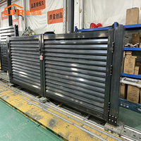 Puerta de Seguridad de Aluminio de Alta Resistencia con Doble Hoja Abatible para Entrada de Propiedades, Vehículos y Uso Comercial, Puerta Automática Eléctrica para Entrada de Vehículos OEM