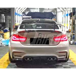 Diffuseur arrière en fibre de carbone de style VST pour M3 M4 F80 F82 F83 2014-2020 - Product Image 4