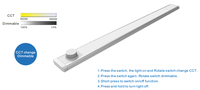 220V-240V 8w Led 3cct Interrupteur À Bascule Anti-éblouissement Intérieur Dimmable Cct Changement Sous La Lumière De L'armoire