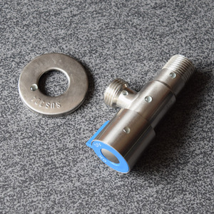 Robinet d'arrêt d'angle en acier inoxydable Hemans 15 mm à filetage femelle pour eau chaude et froide XMS-1000 - Product Image 3