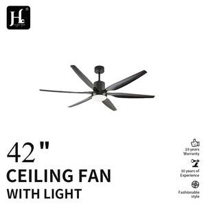 42-inch black ceiling fan lamp Dc motor modern decorative plastic blade Dc motor <b>light</b>-emitting diode ceiling fan with lamp - Product Image 2