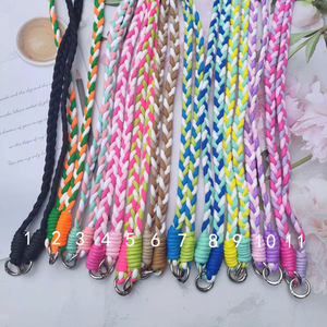 Оптовая продажа, универсальный регулируемый круглый шнур на шнурке, ремешок на шею, накладка на цепочку для ключей для сотовых телефонов, плетеная отделка - Product Image 2