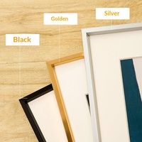 Bingkai Foto Persegi Panjang Berbingkai Tipis Buatan Tangan dari Paduan Aluminium 16-inci/24-inci untuk Poster; Bingkai Puzzle Iklan; Bingkai