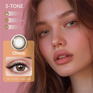 MIIEMO Lentes de contacto de ojos circulares de colores Multicolor Medio <span class=keywords><strong>uso</strong></span> anual Tamaño grande Lentes de ojos completos Lentes de contacto cosméticas Lentes de contacto - Product Image 1