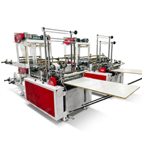 Machine de fabrication de sacs à provisions en PEHD/PEBD à fond scellé 4 lignes avec poignée HSXJ-1000