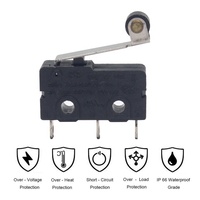 AC 250V 5A SPDT 1NO 1NC Momentané 3Pin Levier À Rouleaux Micro Commutateurs