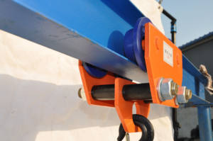 Troli Baja I 0.5 Ton Kustom Pabrik, Dorong Manual dengan Kontainer Roda Empat untuk Penggunaan Peralatan - Dukungan OEM - Product Image 6