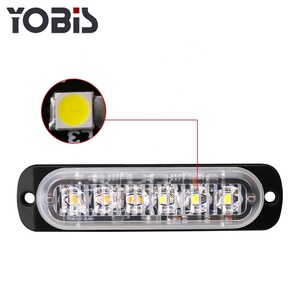 Yobis Thanh Đèn Flash Mỏng Đèn Nhấp Nháy Cảnh Báo Khẩn Cấp Mô Tô Xe Tải Xe Hơi Phụ Kiện Ô Tô Với 6 Đèn LED/Pc - Product Image 3