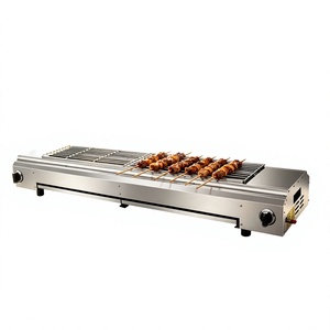 Commercial Stainless Steel <b>Electric</b> <b>BBQ</b> Grill Adjustable Temperature For Restaurant Street Food Stall Use - Product Image 1