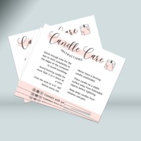 Cartes de remerciement personnalisées en carton, pages d'insertion pour brochures, cartes d'entretien des produits avec impression sérigraphique pour emballages professionnels