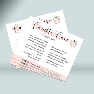 Cartes de remerciement personnalisées en carton, pages d'insertion pour brochures, cartes d'entretien des produits avec <span class=keywords><strong>impression</strong></span> sérigraphique pour emballages professionnels - Product Image 2