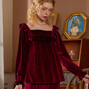 <span class=keywords><strong>Ropa</strong></span> de dormir de terciopelo cálido, trajes de pantalón, conjunto de pijamas femeninos de otoño e invierno, <span class=keywords><strong>ropa</strong></span> de salón de terciopelo holgada, pijama <span class=keywords><strong>para</strong></span> mujer, <span class=keywords><strong>ropa</strong></span> de <span class=keywords><strong>casa</strong></span> - Product Image 4