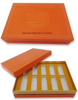 Boîte cadeau cosmétiques et soins de la peau, design couvercle et plateau, sur mesure, carton rigide premium, 2 pièces, impression offset intégrale