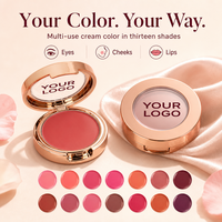 Palette de fard à joues coréen longue tenue multi-usages, effet miroir, hautement pigmenté, aspect naturel, marque privée OEM ODM