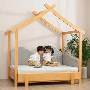 Daddytree di alta qualità in legno massello di Design semplice casa per bambini letto in legno per bambini in legno di Treehouse letto