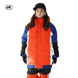 Winter Sports Coat Skating Snow Ski Jacket Custom Patchwork Color Windproof Waterproof OEM/ODM Red Blue Ski & Snow Wear Jackets