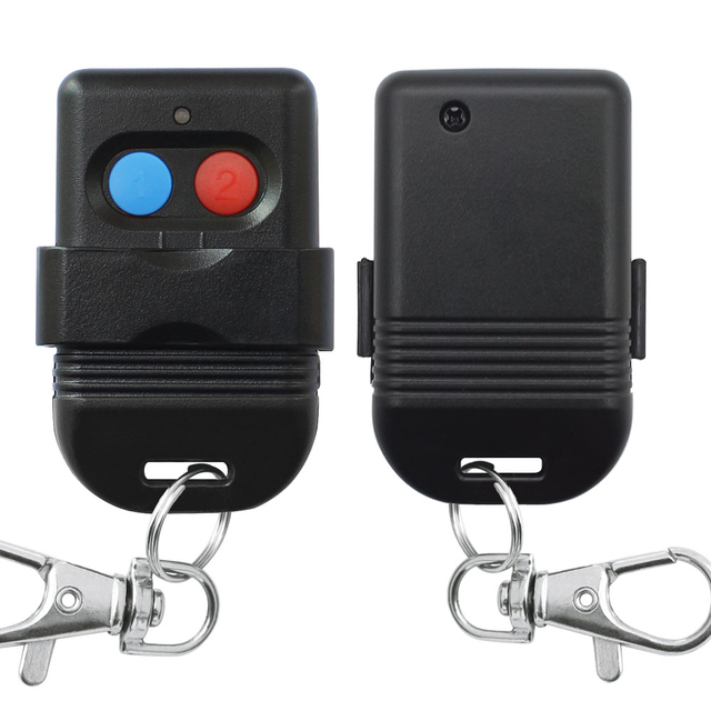 2 Button Dip Switch RF Remote Control 433MHz 315MHz Wireless Garage Door Gate Opener Key Fob With Receiver Module