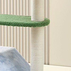 Nouvelle Conception Arbre à Chat en Bois Robuste et Durable avec Grande Maison pour Chat, Poteaux à Gratter et 4 Plateformes, Emballé en Carton pour Chats - Product Image 5