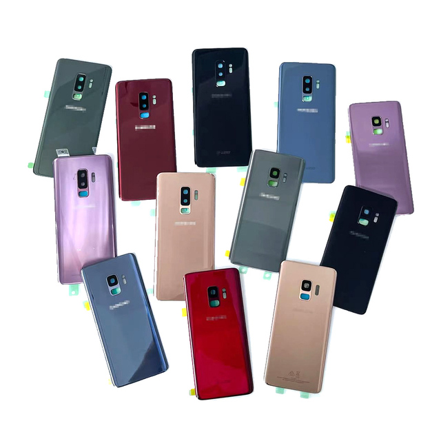With Lenses/adhesive Backing Battery Back Glass for Samsung S9+