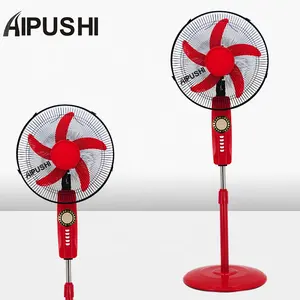 New Idea 18 inch Pedestal Solar Powered Electric Outdoor Standing Fan Rechargeable Camping Fan with 5V USB port