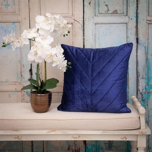 Frecce di velluto trapuntate HMS blu decorativo cuscino cuscino federe e accessori decorativi - Product Image 6