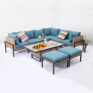 Ensemble de meubles de patio en rotin d'extérieur MIA, ensemble de meubles de patio en acier inoxydable - Product Image 5
