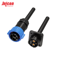 Connecteur étanche M23 2+1+3 broches à verrouillage par pression IP67 15A 300V 5A 60V, prise mâle et prise femelle pour panneau, pour chargeur de VE