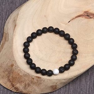 <span class=keywords><strong>Bracelet</strong></span> en <span class=keywords><strong>pierre</strong></span> de lave naturelle, pour hommes, diffuseur d'<span class=keywords><strong>huile</strong></span> <span class=keywords><strong>essentielle</strong></span>, de perles de <span class=keywords><strong>pierre</strong></span> <span class=keywords><strong>volcanique</strong></span>, vente en gros - Product Image 5