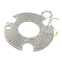 Système de revêtement PVD industriel, plaque chauffante en acier inoxydable en forme de serpent avec capacité haute température pour fours sous vide