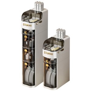 New Arrivals Manufacturer Plastic Rectangle <strong>Tall</strong> Slim <strong>Storage</strong> Cabinet with Large Capacity Waterproof Design for Kitchen <strong>Storage</strong> - Product Image 6