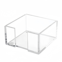 Support de notes autocollantes en acrylique, distributeur de notes adhésives pour la chambre et l'organisation du bureau