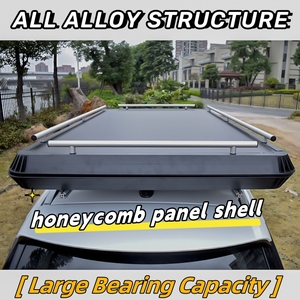 Tente de camping sur le toit personnalisable pour 2-3 personnes coque rigide en alliage d'aluminium entièrement étanche avec échelle tente de toit de voiture de grande taille - Product Image 6
