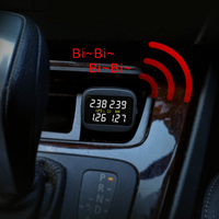 Mini capteur TPMS numérique sans fil haute précision universel pour voiture, alarme de sécurité pour conducteur, pièces automobiles, alimenté par allume-cigare, IP67