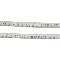 Câble Ethernet UTP Cat6 0,57 CCA Cuivre Intérieur Testé Non Blindé 4 Paires Torsadées 305m Rouleau de Câble Réseau