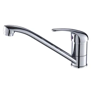 Hot Zink Chrome Eengreeps Hot Cold Water Keuken Kraan Tap Fabriek Prijs Keukenkraan Mixer, Wastafel Kraan, water Tap