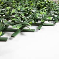 Panneau mural vert artificiel Mur de haies artificielles Mur de feuilles artificielles Écran de clôture de confidentialité
