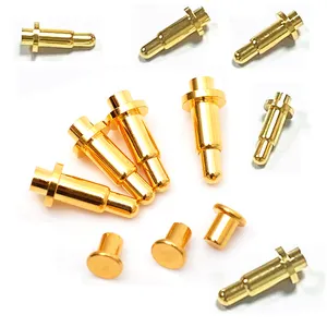 Pelat Emas arus tinggi SMT/SMD tes beberapa kontak pegas Pogo Pin pin Probe dan wadah digunakan di mesin