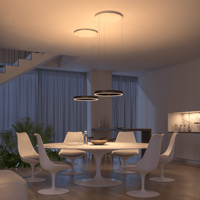 Lampe suspendue LED minimaliste moderne, à intensité variable, 2700-6400K, pour salon, salle à manger, chambre à coucher, îlot de cuisine, plafonnier