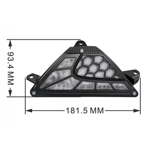 Kits delanteros de señal de giro para motocicleta, luces de señal de giro LED ámbar para 2013-2023 <span class=keywords><strong>Kawasaki</strong></span> <span class=keywords><strong>Ninja</strong></span> <span class=keywords><strong>EX</strong></span> <span class=keywords><strong>250</strong></span> 300 400 650 1000 1000SX - Product Image 2