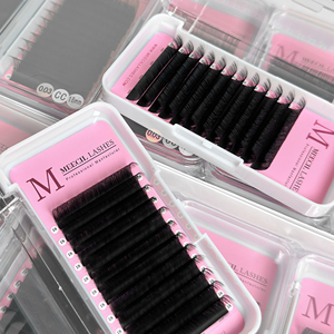 Ciglia Finte J B <span class=keywords><strong>C</strong></span> D Curl 5-25Mm Nero Opaco, Vassoio per Extension Ciglia Classiche Individuali - Product Image 1