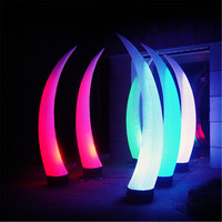 Colonne lumineuse LED gonflable à changement de couleur pour décoration de scène, discothèque, mariage, fête