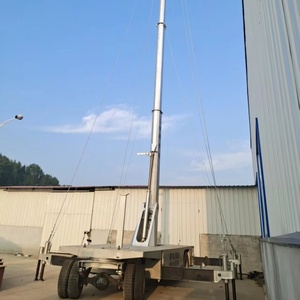 Xe tải gắn điện thoại di động Trailer Kính thiên văn tháp ánh sáng với 10m-200m chiều cao và thép cán nóng xây dựng - Product Image 2