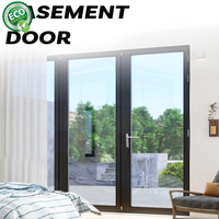 Porte en verre coupe-feu conforme à la norme EN 0,5 à 2 heures avec surface finie pour appartement, sous-sol, hôtel