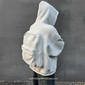 Fournisseur de sweats à capuche unisexes OEM pour hommes, en coton 600 GSM, doublés en polaire Sherpa, épais, effet vieilli, vierges, simples, propres, zippés, personnalisables, échantillons disponibles - Product Image 1