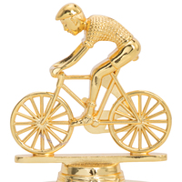 Trofeo de Metal de ciclismo dorado personalizado profesional caliente logotipo personalizado Zink Alloycrafts trofeo deportivo JS38